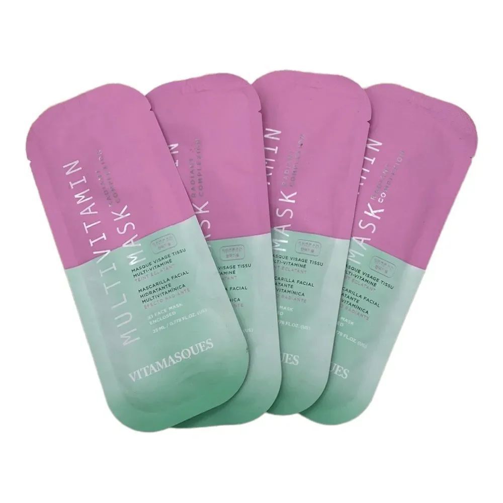 Multivitamin Mask Radiant Complexion Sheet Lot of 4 Vegan
